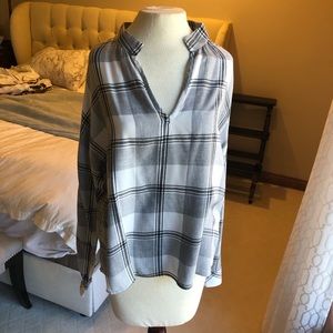 Bella Dahl plaid top - worn once!  Perfect!